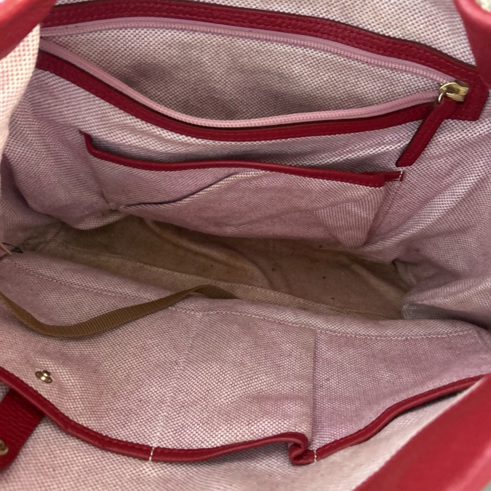 Red Leather Women's Bag - Picture 9 of 15